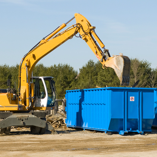 can i choose the location where the residential dumpster will be placed in Seco Mines Texas